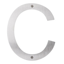 Husbogstav C rustfrit stål 25 cm